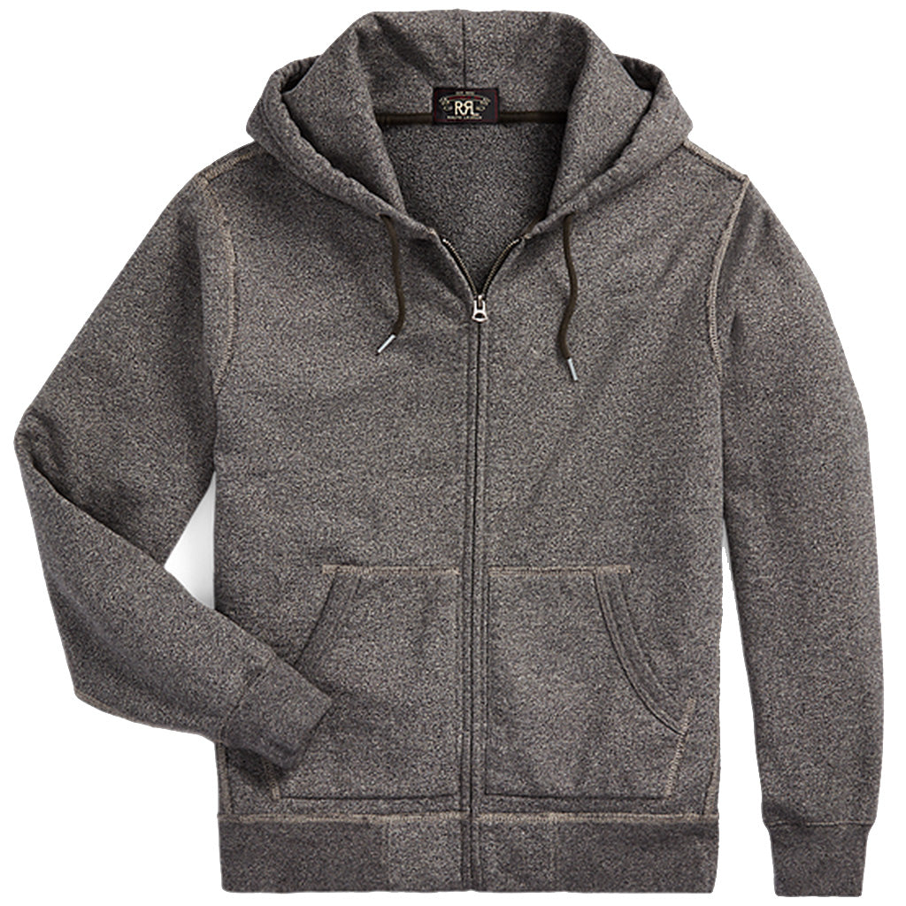 Double RL『FRENCH TERRY FULL-ZIP HOODIE』(CHARCOAL HEATHER