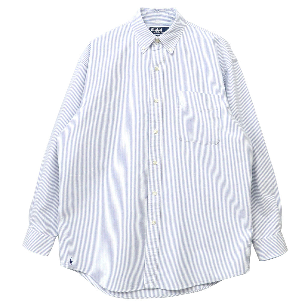 POLO RALPH LAUREN『ビッグ オックスフォードシャツ』(BLUE/WHITE