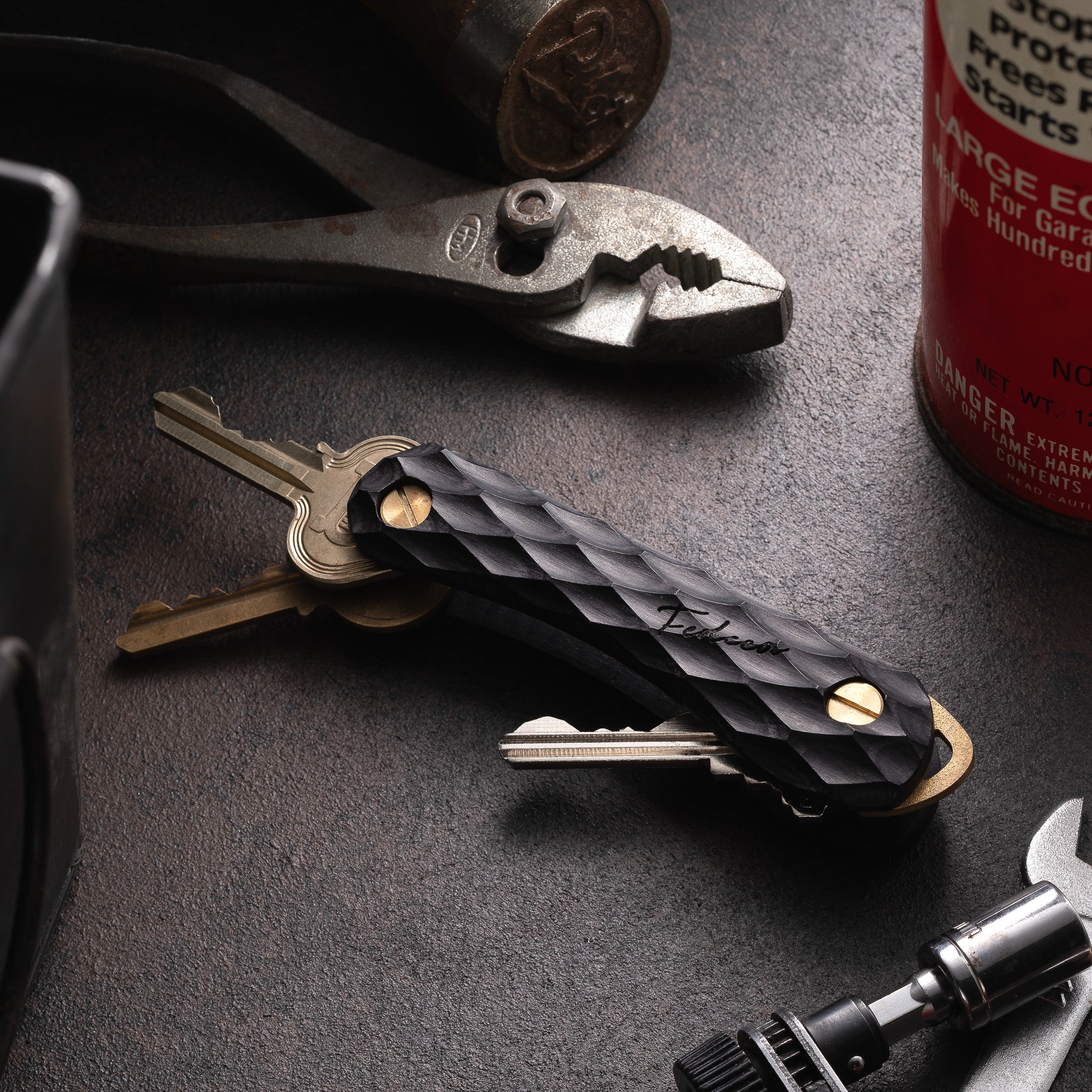 強化木】FEDECA キーオーガナイザー 名栗ブラック 6,600円