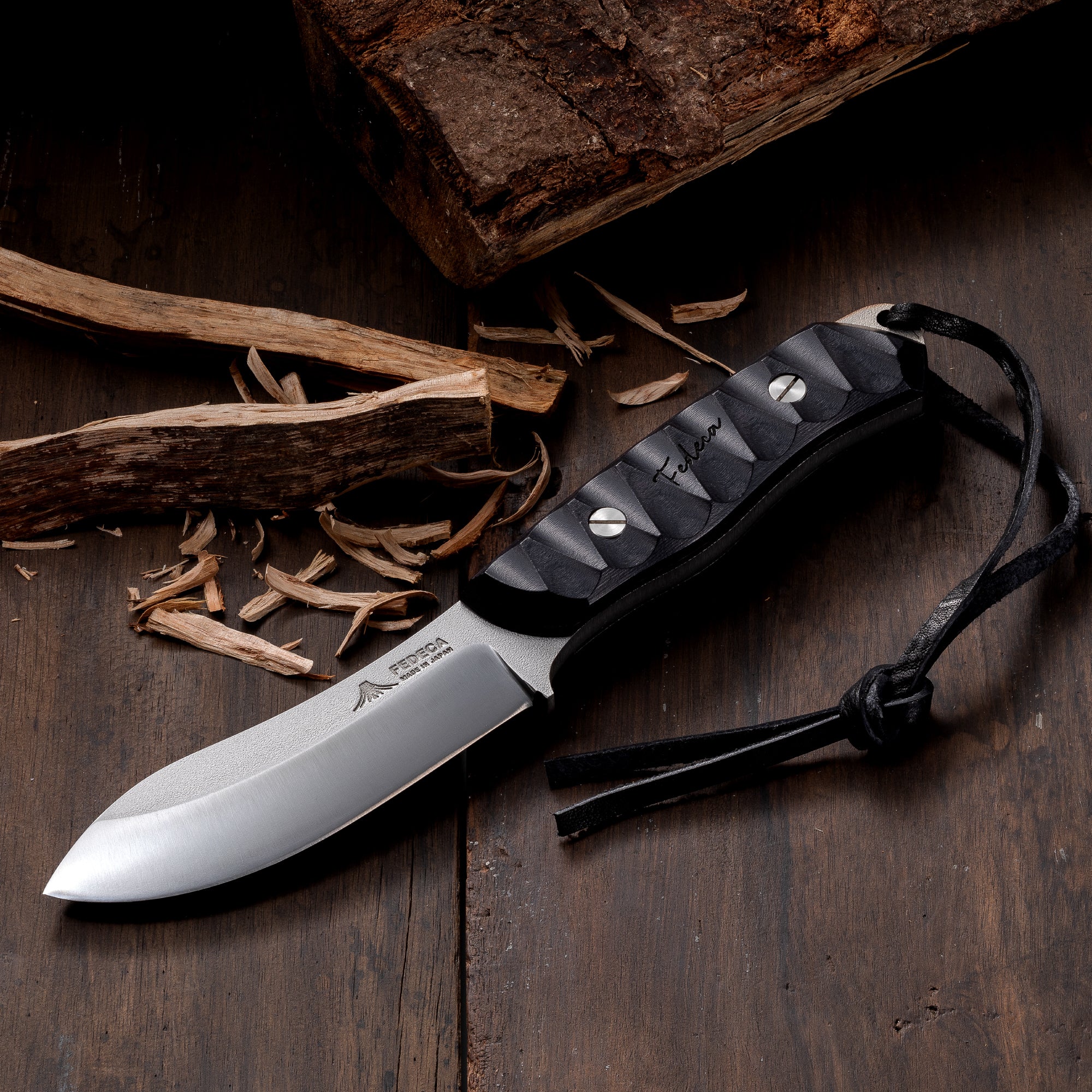 FEDECA ブッシュクラフトナイフ リップルブラック 25,850円【001079】