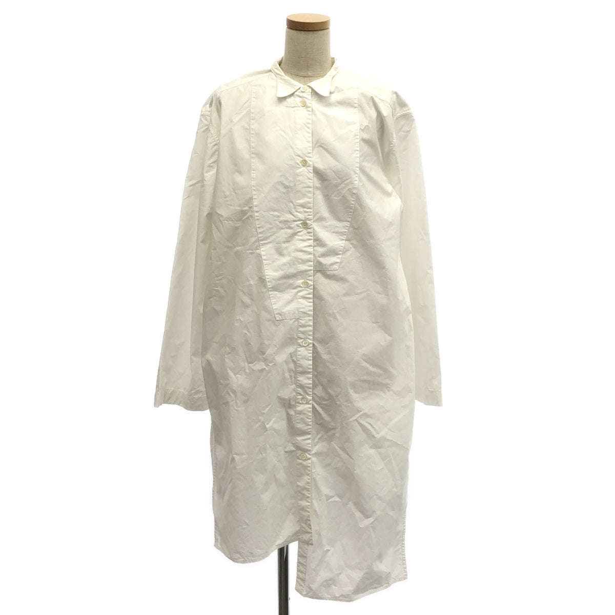 LOEWE / ロエベ | アシンメトリー シャツ ワンピース | S | ホワイト