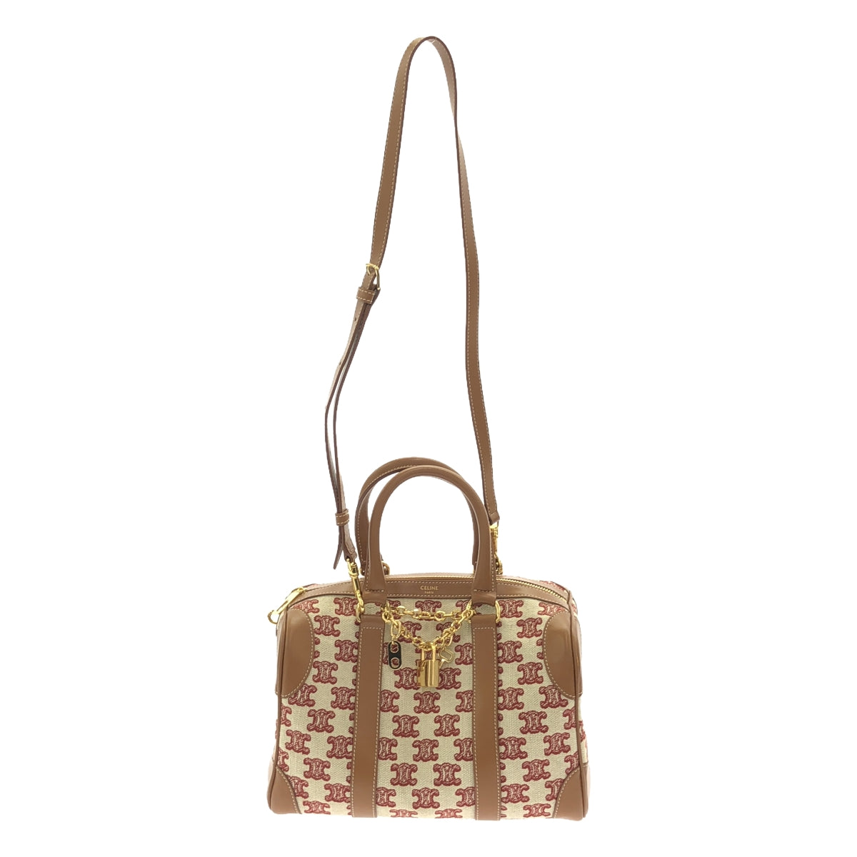 美品】 CELINE / セリーヌ | トリオンフ カーフレザー キャンバス