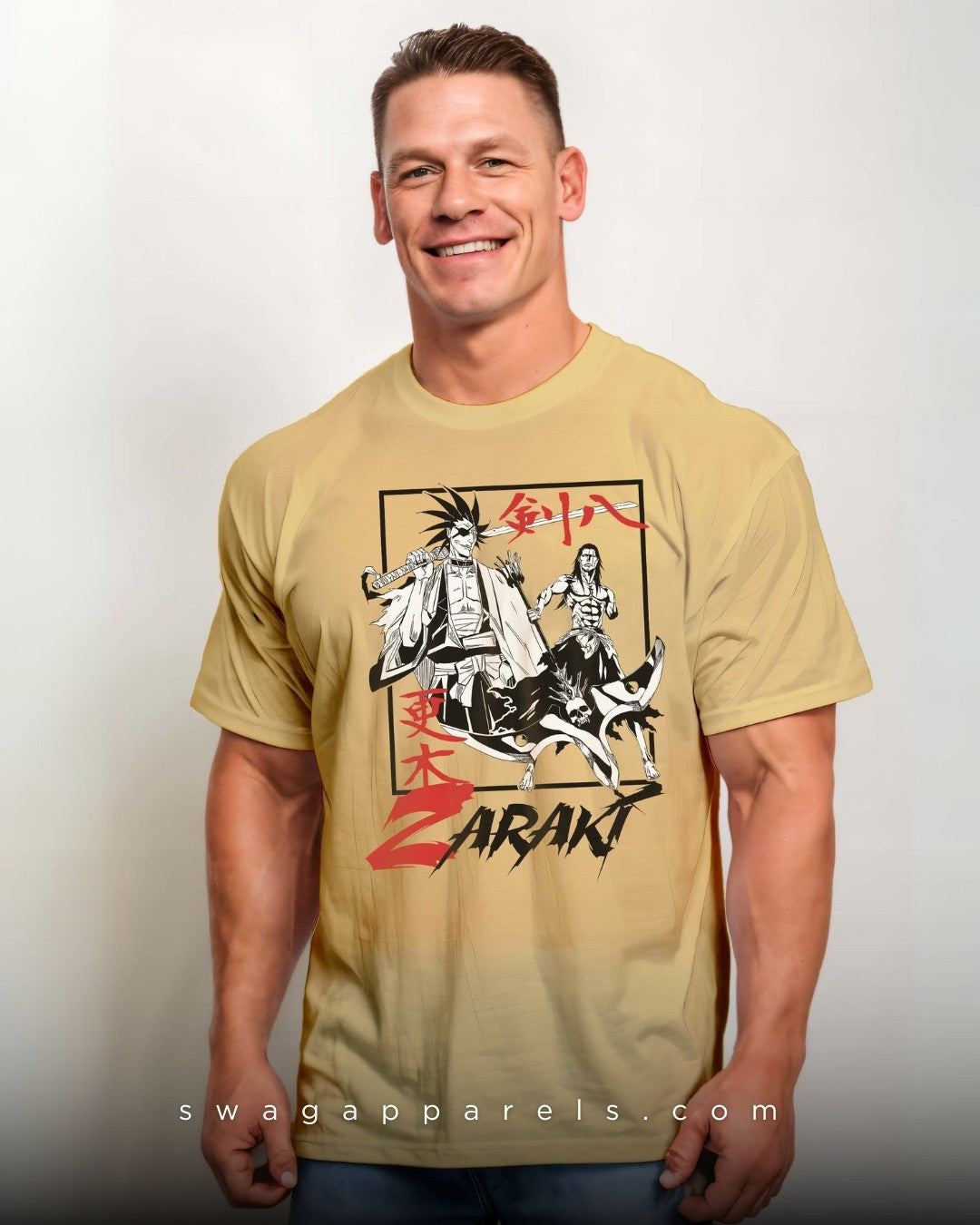 Kenpachi Half Sleeve Regular T-Shir – Swag Apparels | Anime Swag