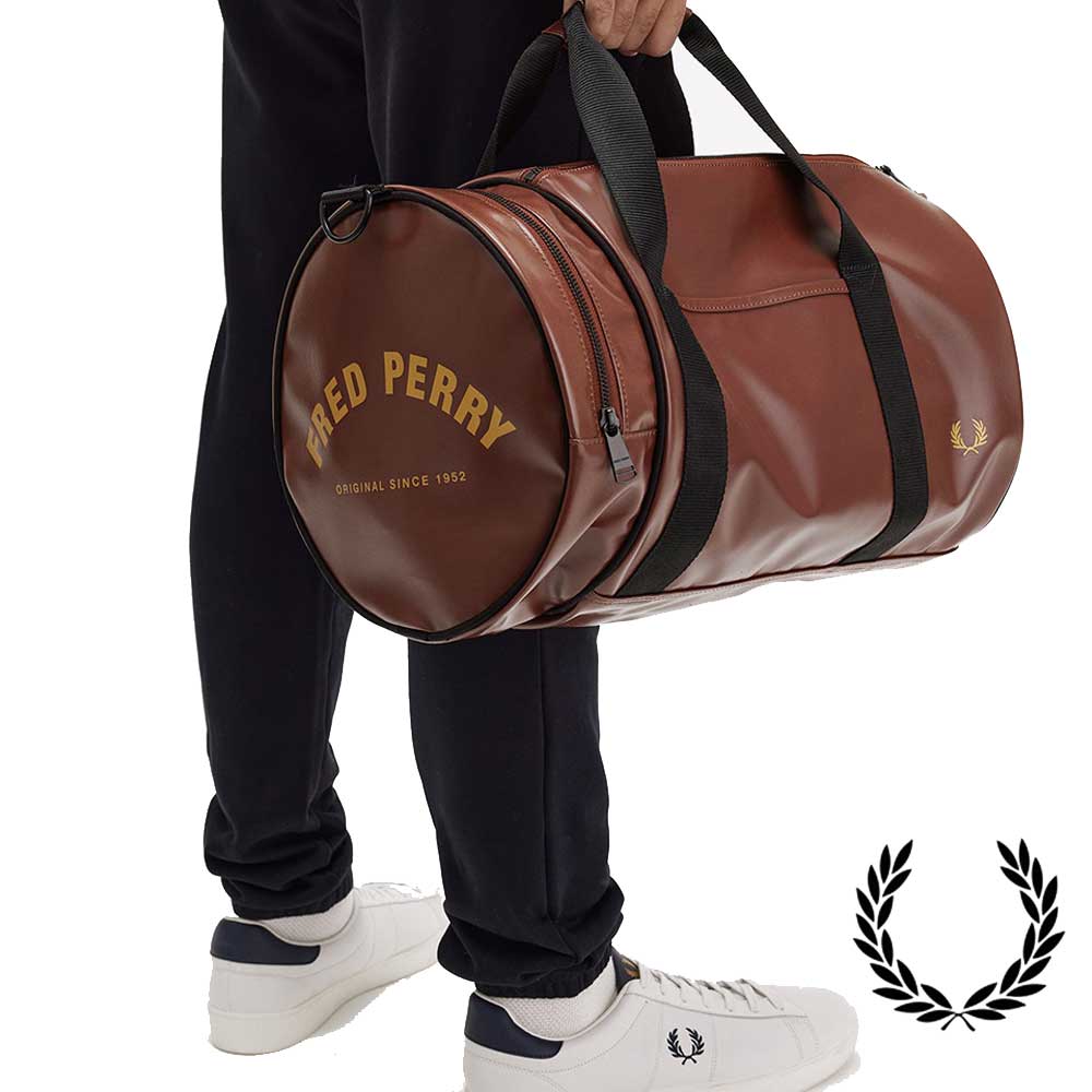 フレッドペリー バッグ FRED PERRY Tonal Classic Barrel Bag L7260