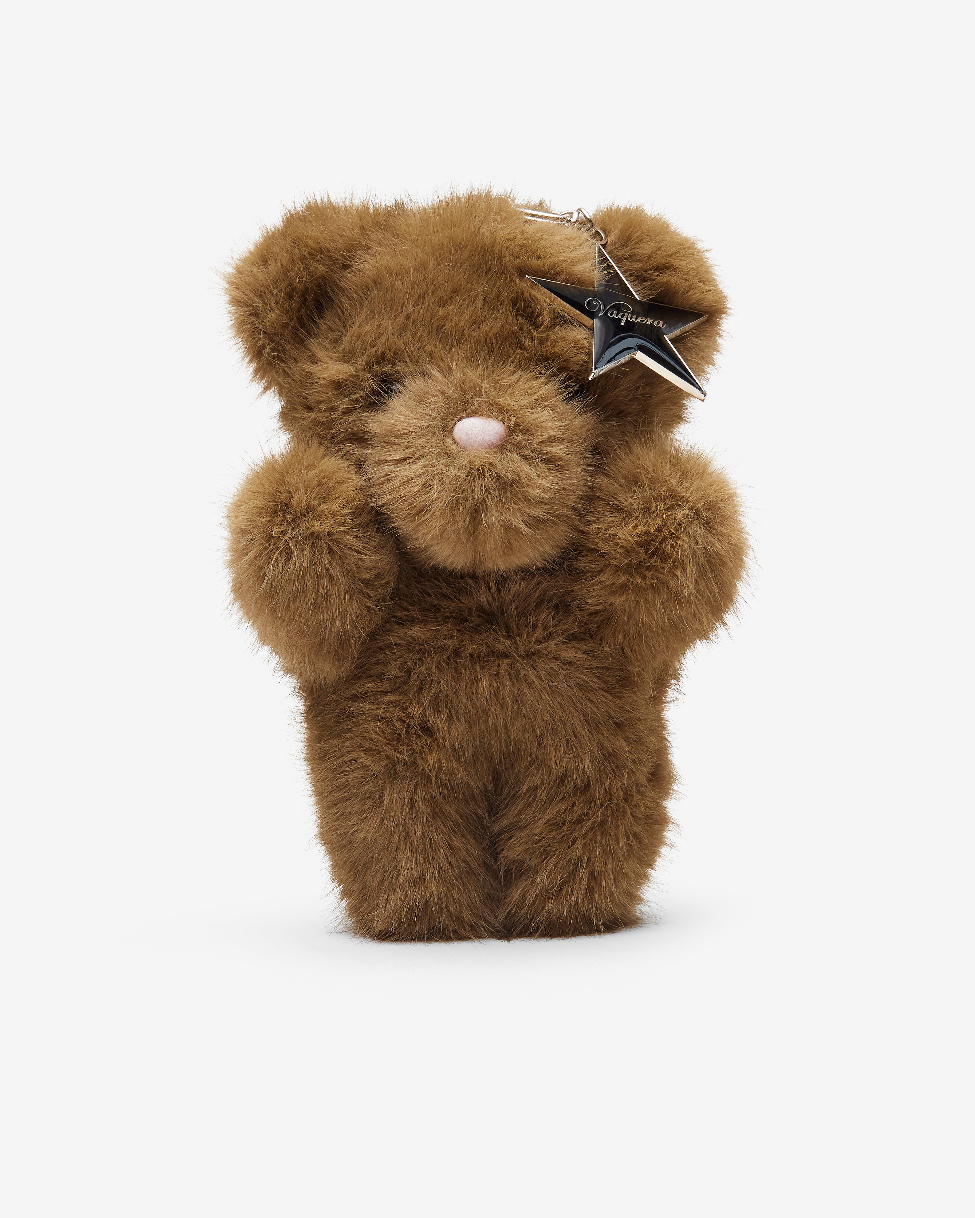 Vaquera: Women's Teddy Bear Keychain (Brown) | DSMNY E-SHOP