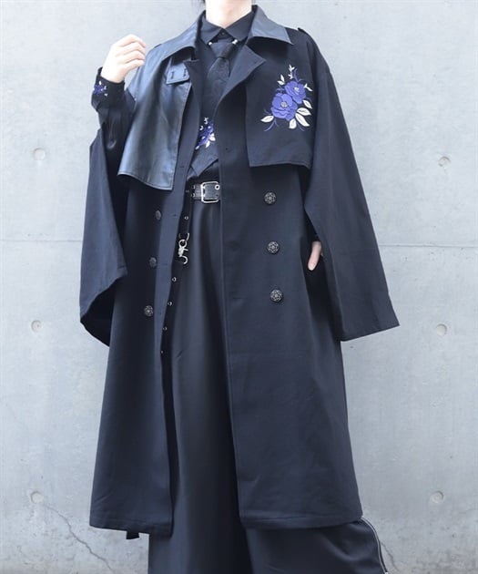 椿刺繍トレンチコート | REZEN | axes femme online shop