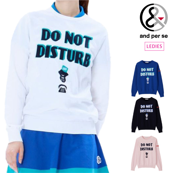 and per se アンパスィ レディース アクティブニットクルーネック