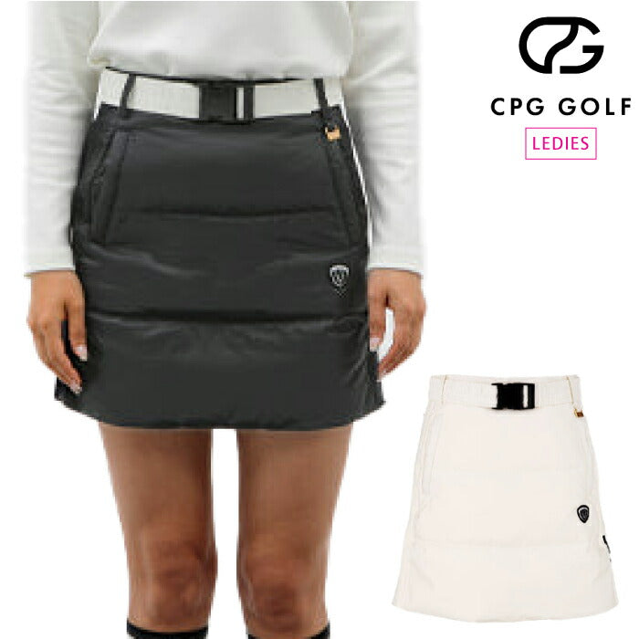 CPG GOLF シーピージーゴルフ レディース 共地ベルト付きダウン