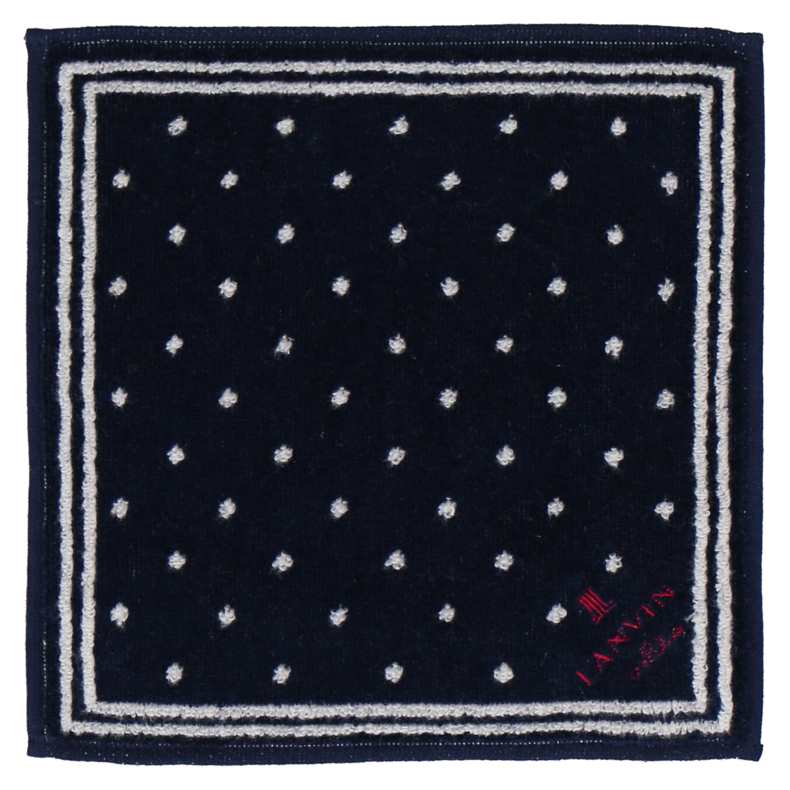 婦人タオルハンカチ ミニドット #174c ネイビーブルー – INTERMODE KAWABE