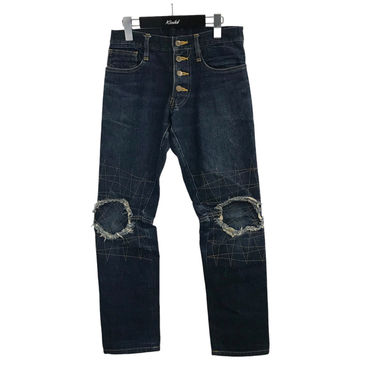 Nemeth(ネメス) ニーステッチデニムパンツ インディゴ サイズ S