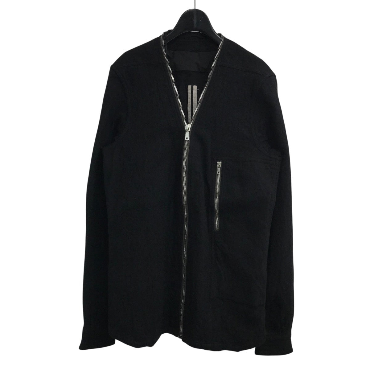 RICK OWENS(リックオウエンス) 「ZIP LARRY SHIRT」ウールジップラリー