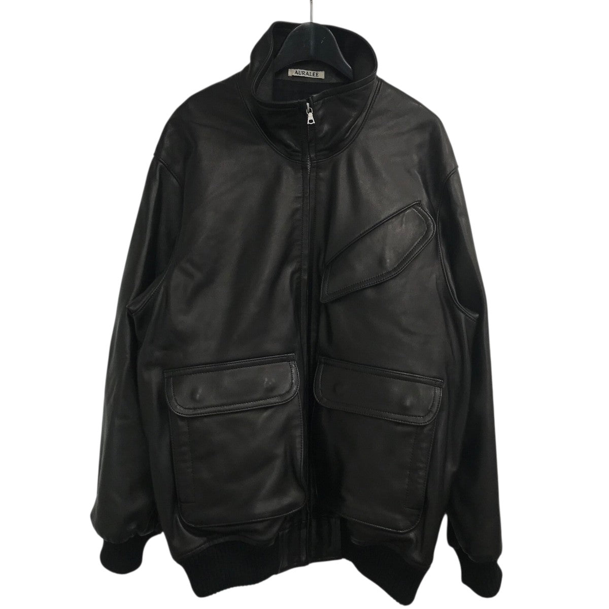 AURALEE(オーラリー) 24AW「LAMB LEATHER ZIP BLOUSON」レザーブルゾン