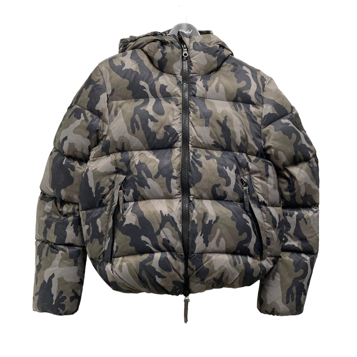 DUVETICA×HYDROGEN DOWN JACKETカモフラ柄ダウンジャケット ブラック