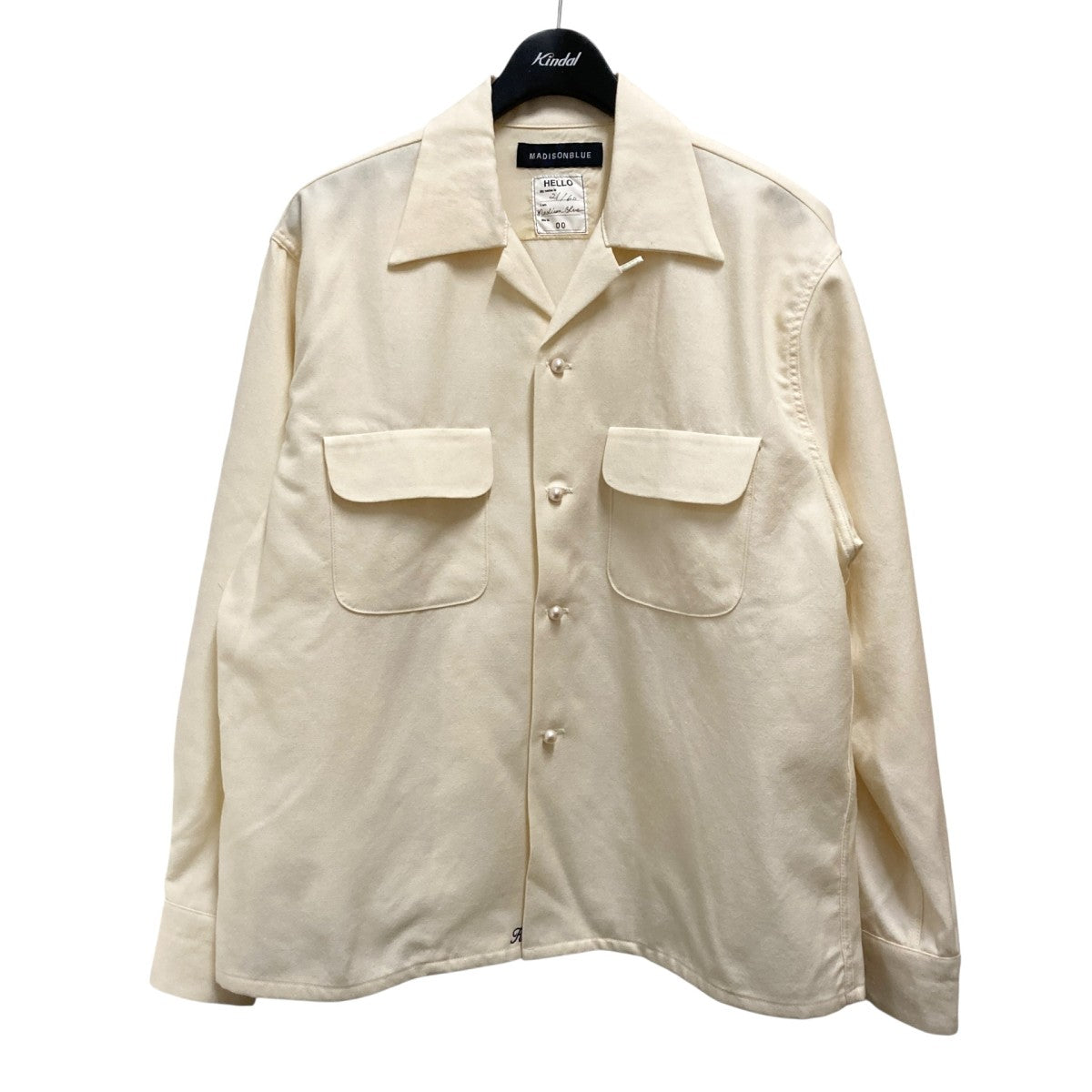 MADISON BLUE(マディソンブルー) パールボタンウールシャツジャケット