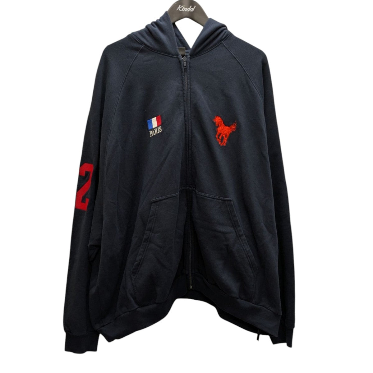 BALENCIAGA(バレンシアガ) Polo Zip-up Hoodie ジップパーカー 720425