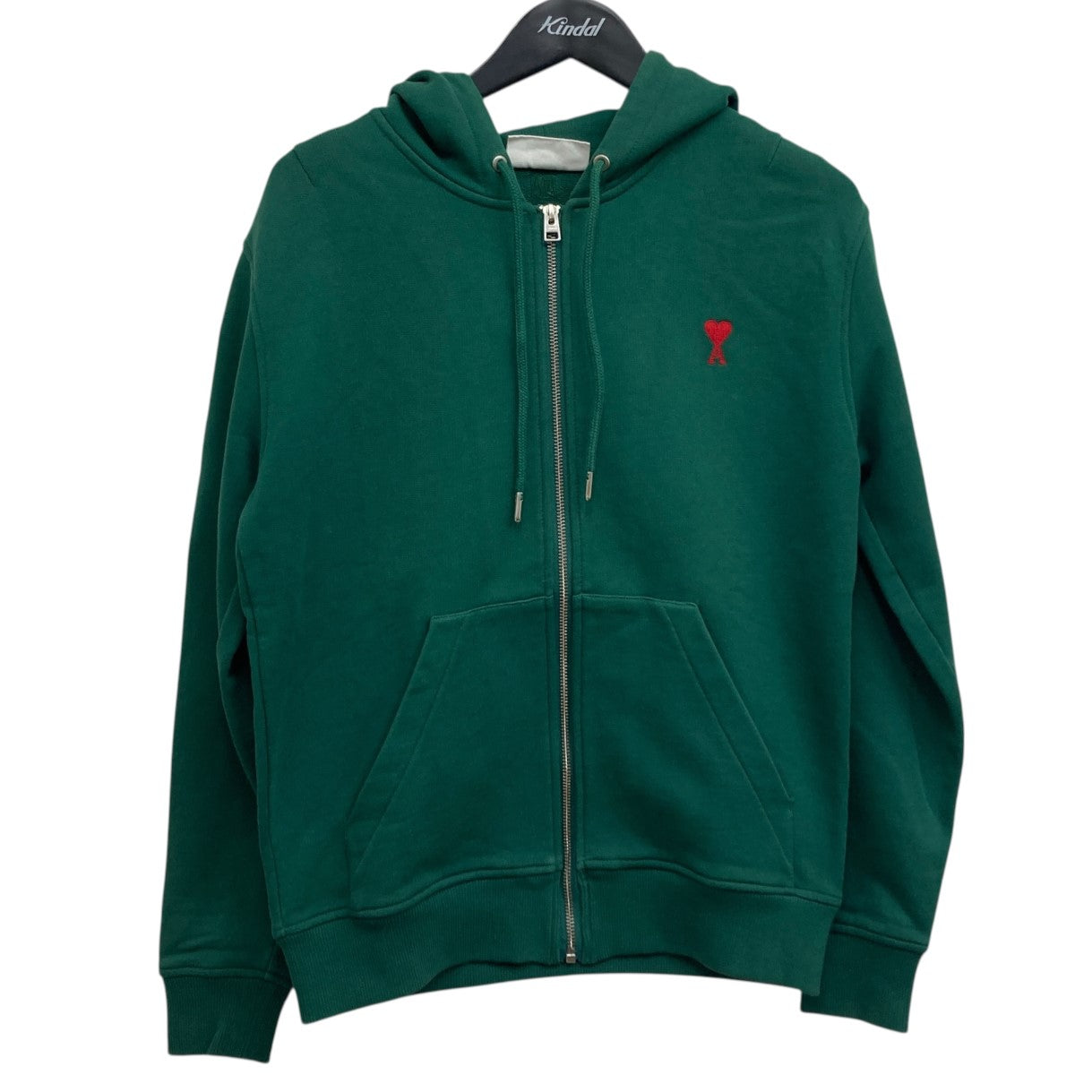 AMI PARIS(アミパリス) ジップパーカー グリーン サイズ S｜【公式