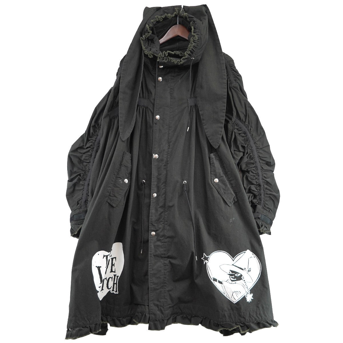 KIDILL(キディル) 24SS BUNNY MODS COATオーバーサイズ 汚れ加工