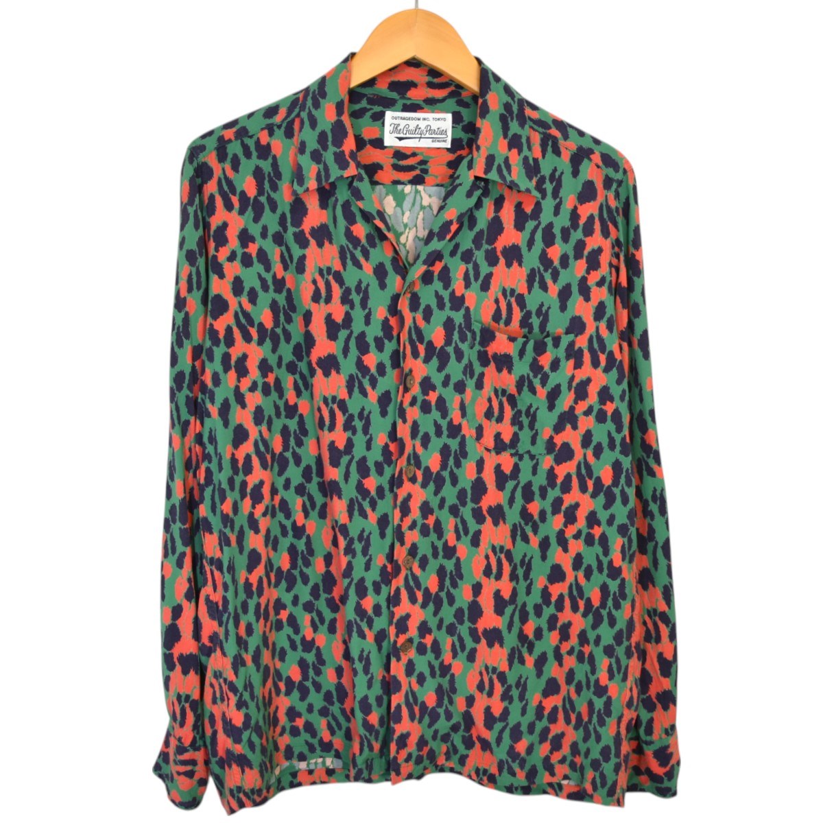 WACKO MARIA(ワコマリア) LEOPARD HAWAIIAN SHIRT LSレオパード