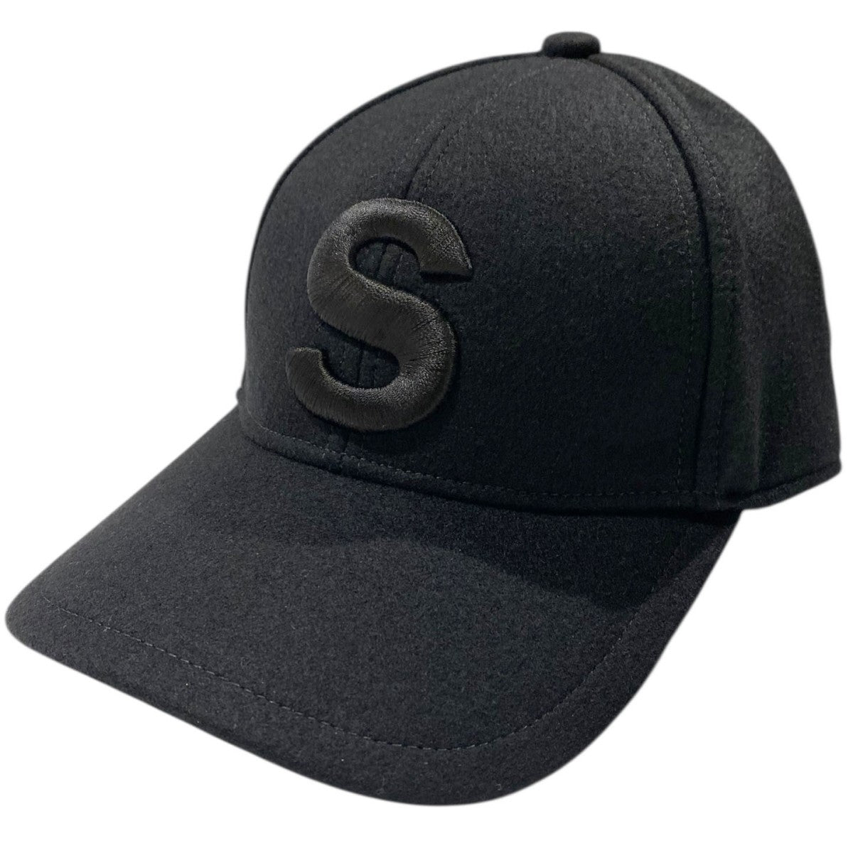 sacai(サカイ) s Cap ／ Wool Melton BLACK 001 ウールキャップ帽子25