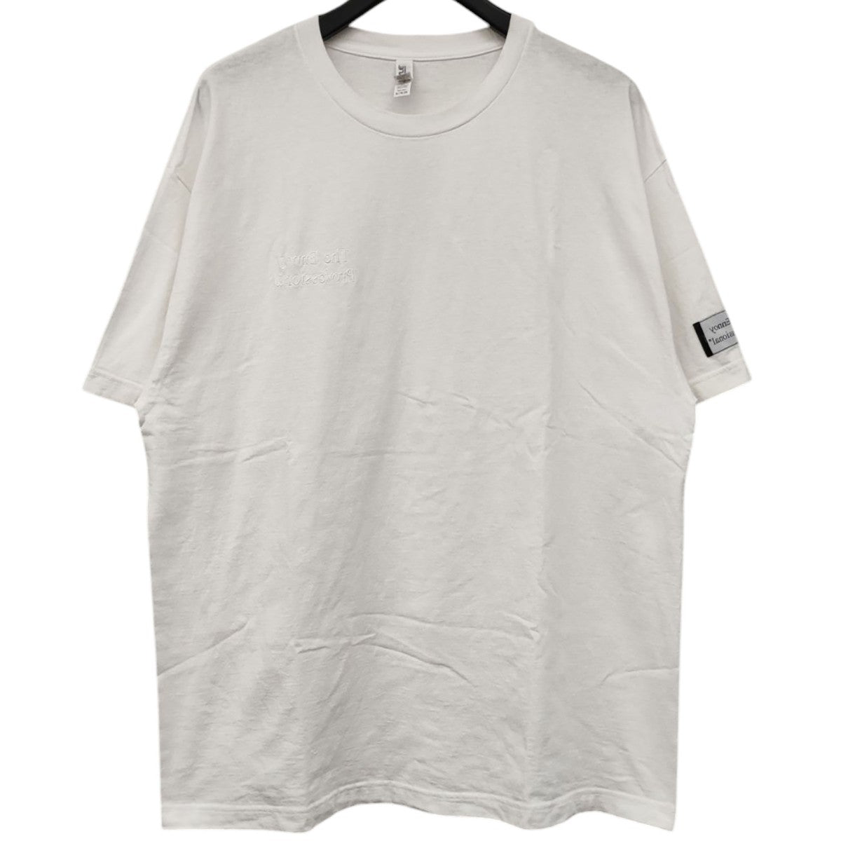 ENNOY(エンノイ) スタイリスト私物 同色反転右胸刺繍 Tシャツ ホワイト