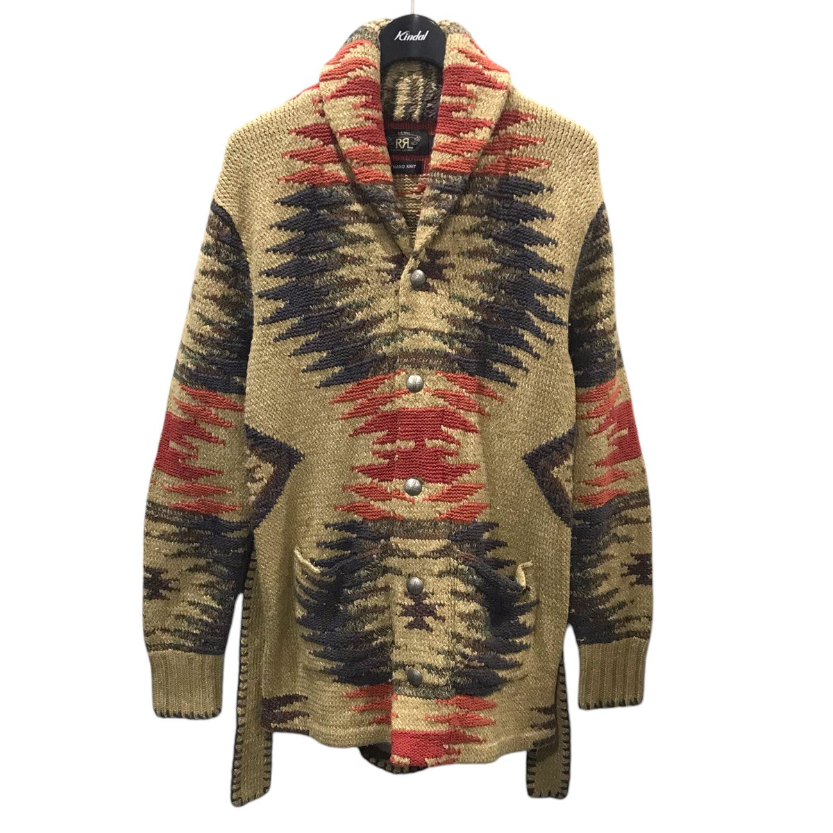 RRL(ダブルアールエル) ショールカラーニットカーディガン HAND KNIT