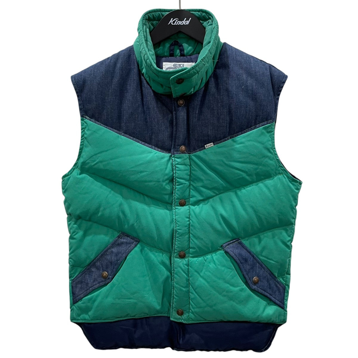 SKI LEVI'S(スキーリーバイス) 70s ダウンベスト グリーン・インディゴ