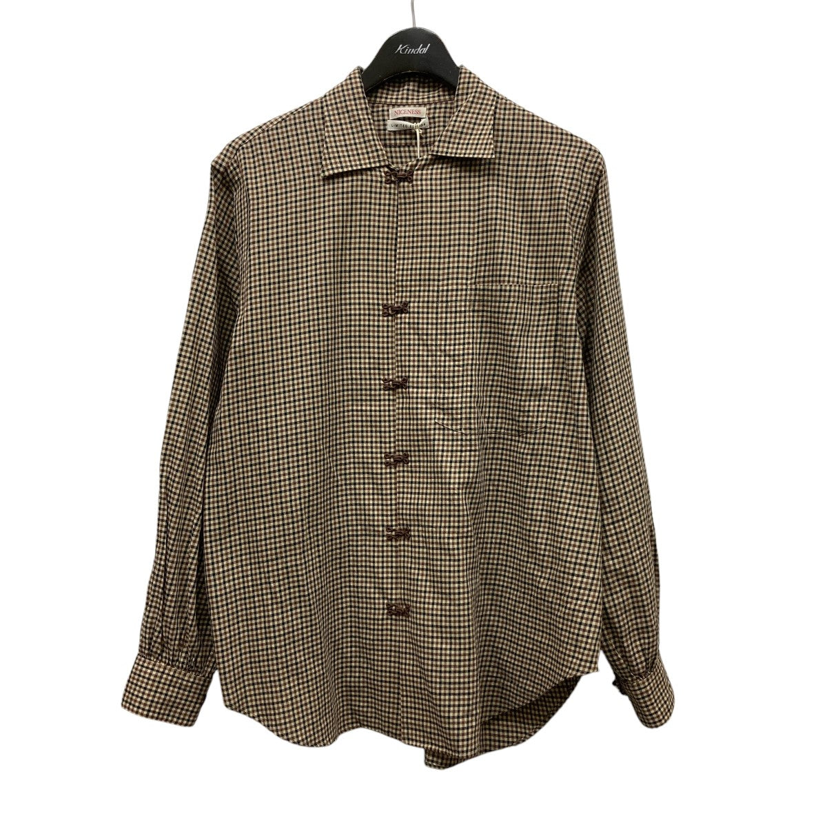 NICENESS(ナイスネス) SWISHチェックホックシャツNN-1801Y14 NN