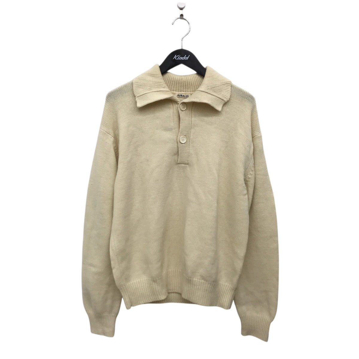 AURALEE(オーラリー) HARD TWIST MERINO KNIT BIG POLOセーター