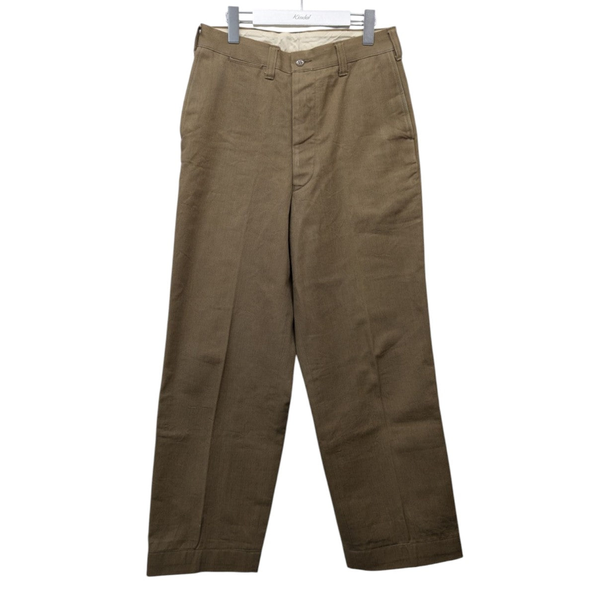 ATLAST ＆ CO(アットラスト) ワークトラウザーパンツ ベージュ サイズ