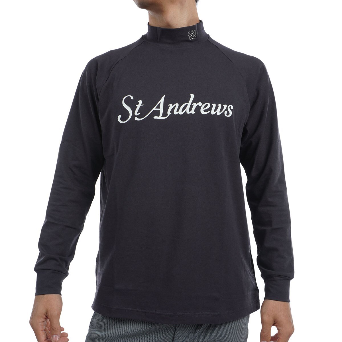 セール・アウトレット】ベア天竺 ハイネック長袖シャツ(長袖シャツ