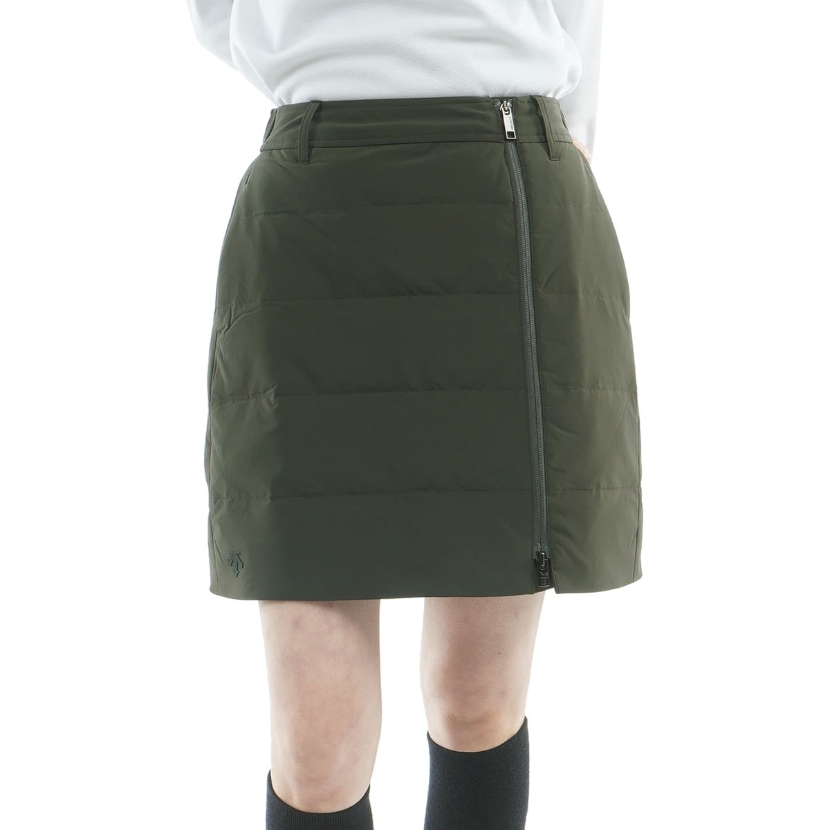 撥水防風後ろウエストゴムフルジップダウンスカート レディス(スカート
