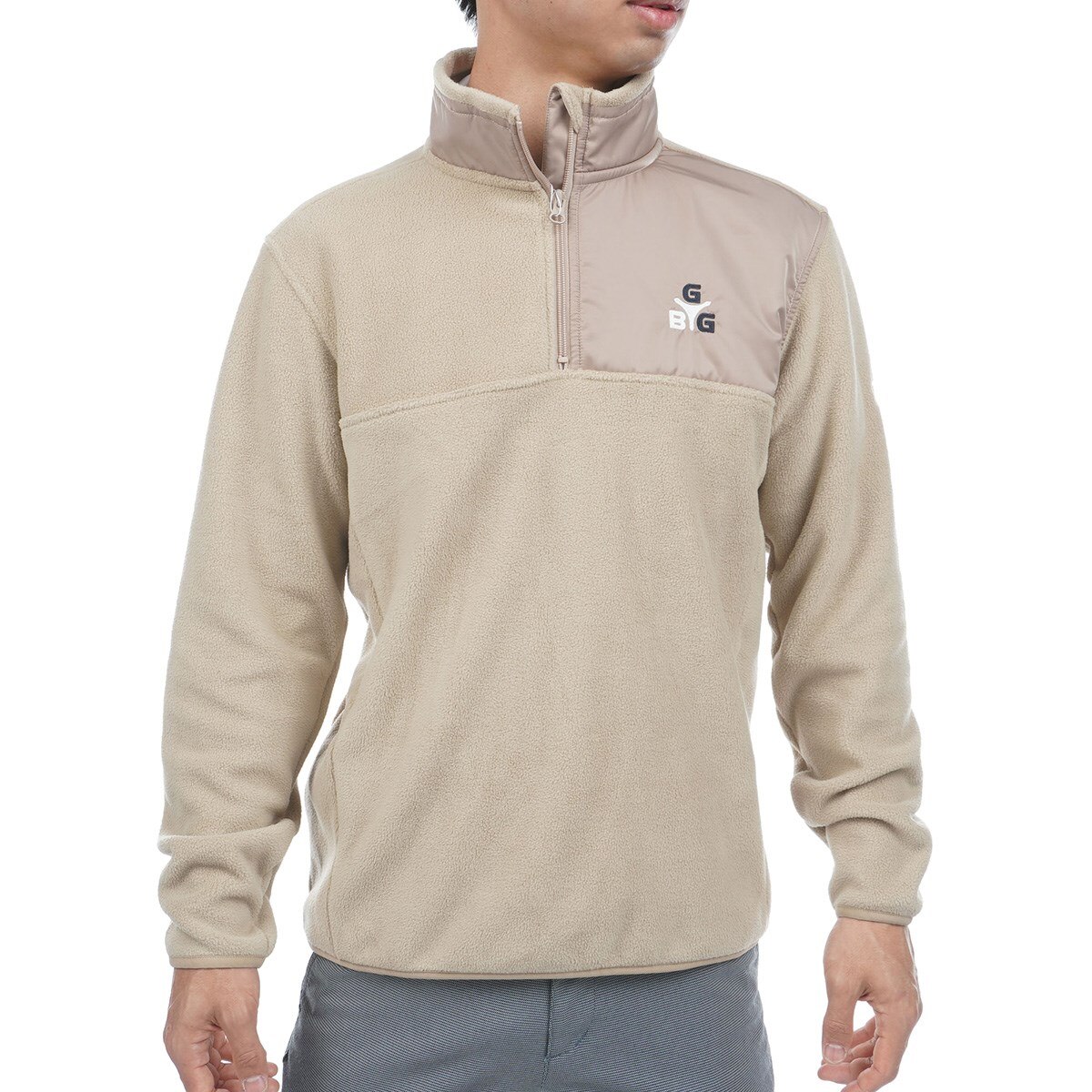 SPIKE ハーフジップ フリーススウェット(中間着(セーター、トレーナー