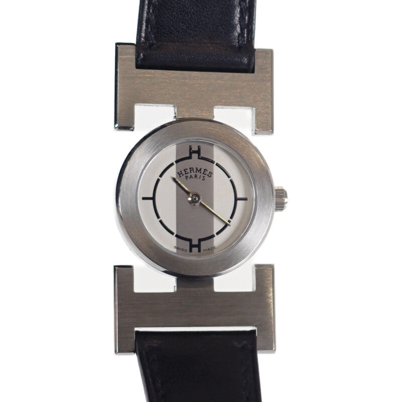 エルメス HERMES パプリカ PA1.210 腕時計 ステンレススチール レザー