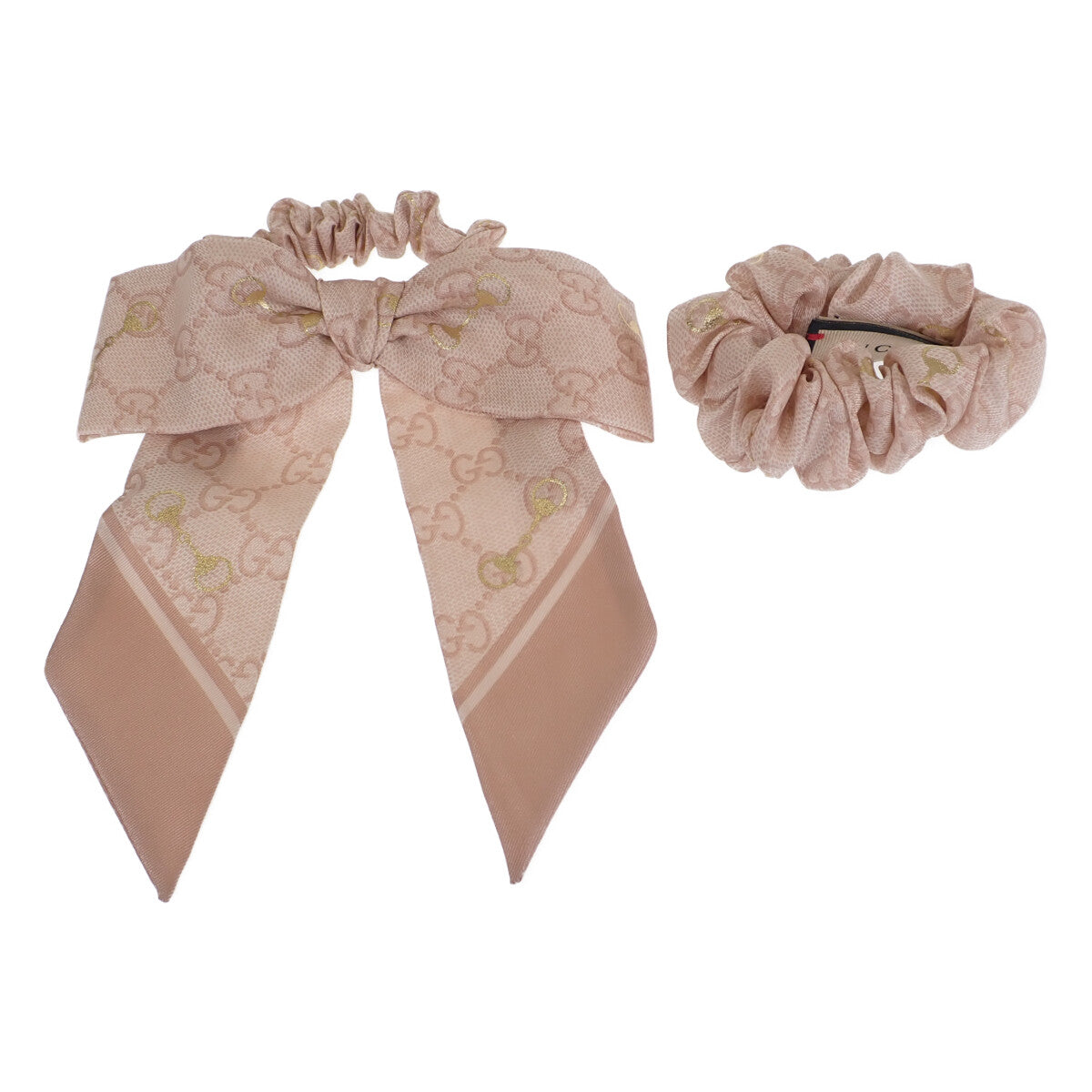 グッチ GUCCI GGシルク シュシュ 2個セット 770292_3G001_5878 ヘア