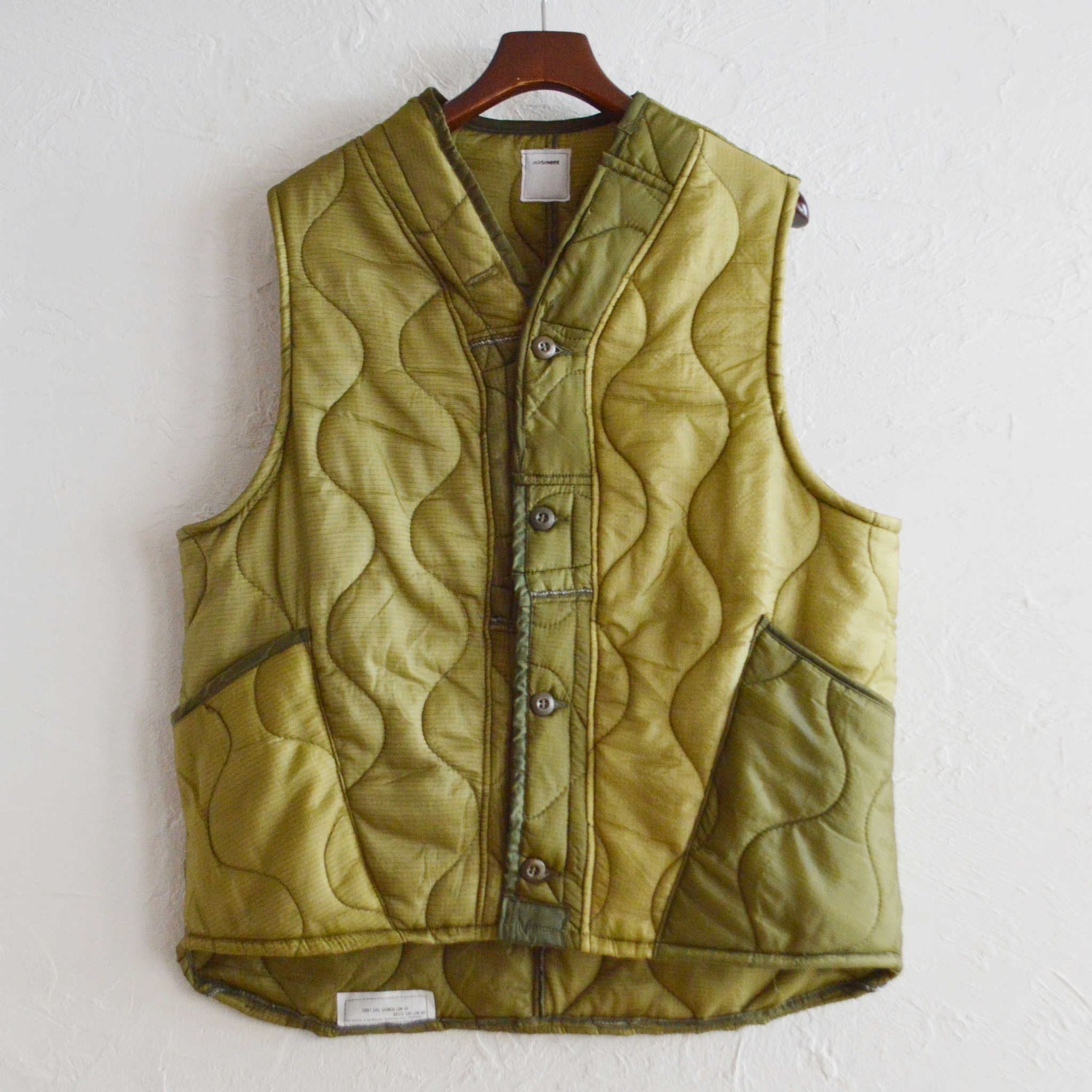 oddment オッドメント / QUILTING VEST キルティングベスト (OLIVE