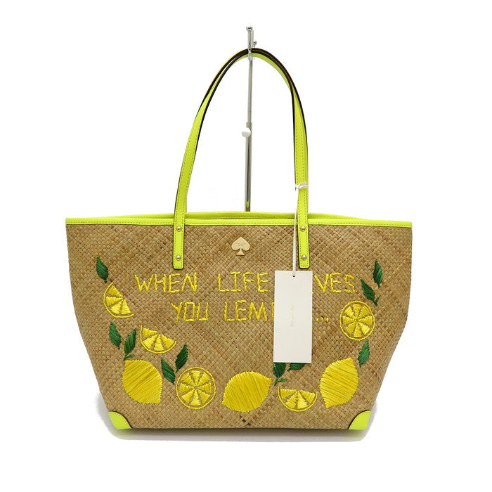 Kate Spade/ケイトスペード】 PXRU4741 カゴバッグ レモン柄刺繍