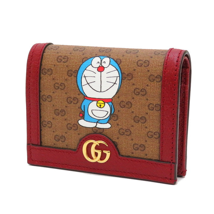 GUCCI/グッチ】 ドラえもん コンパクトウォレット 二つ折り財布/ミニGG