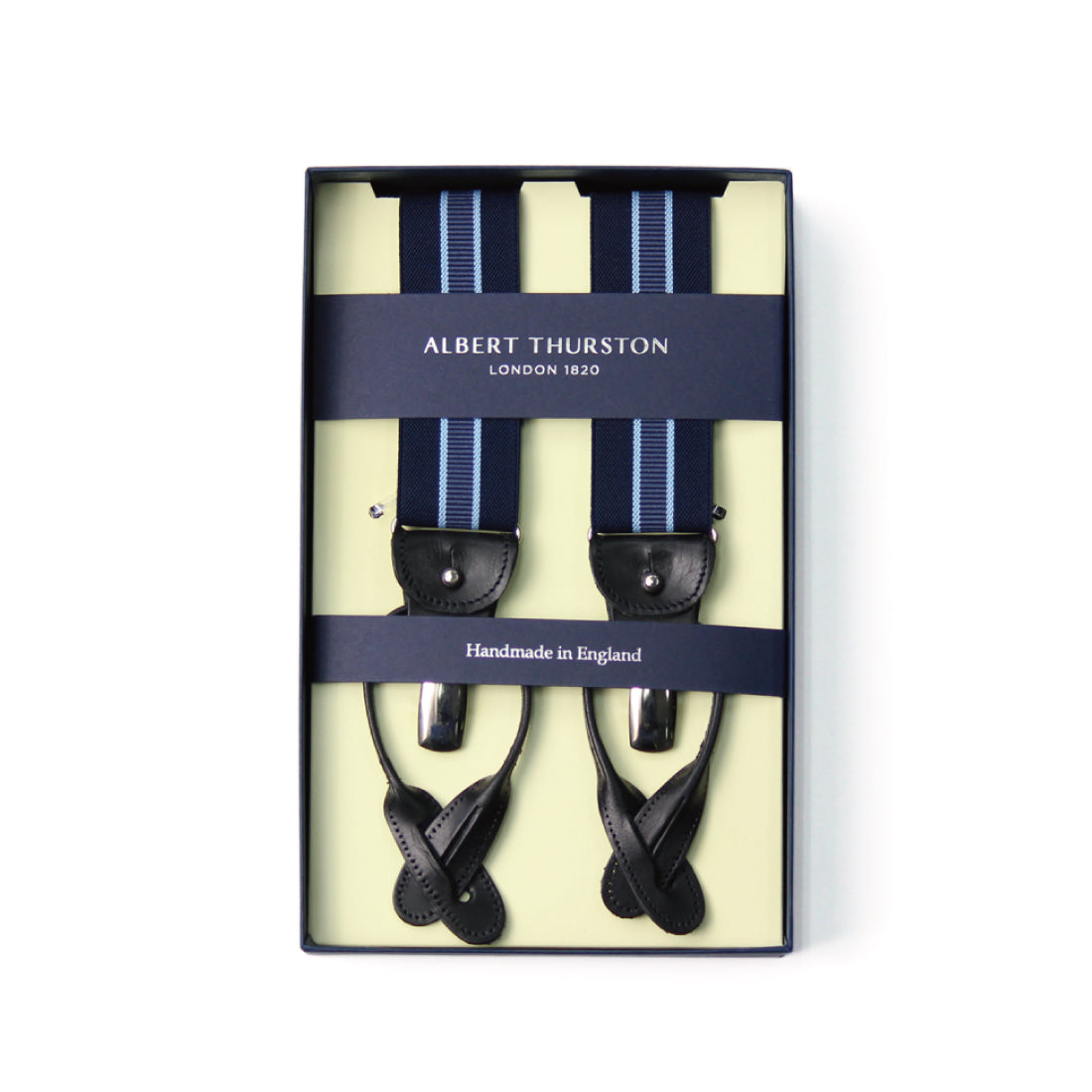 極美品】PAUL STUART サスペンダー 本革 アルバートサーストン製 極美