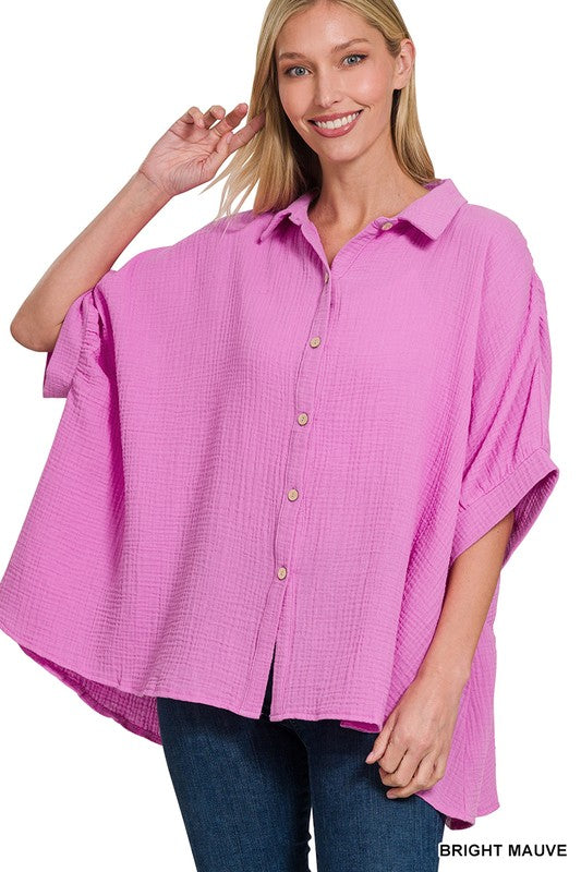 Main Street Gauze Blouse - FINAL SALE – Cupcake Couture