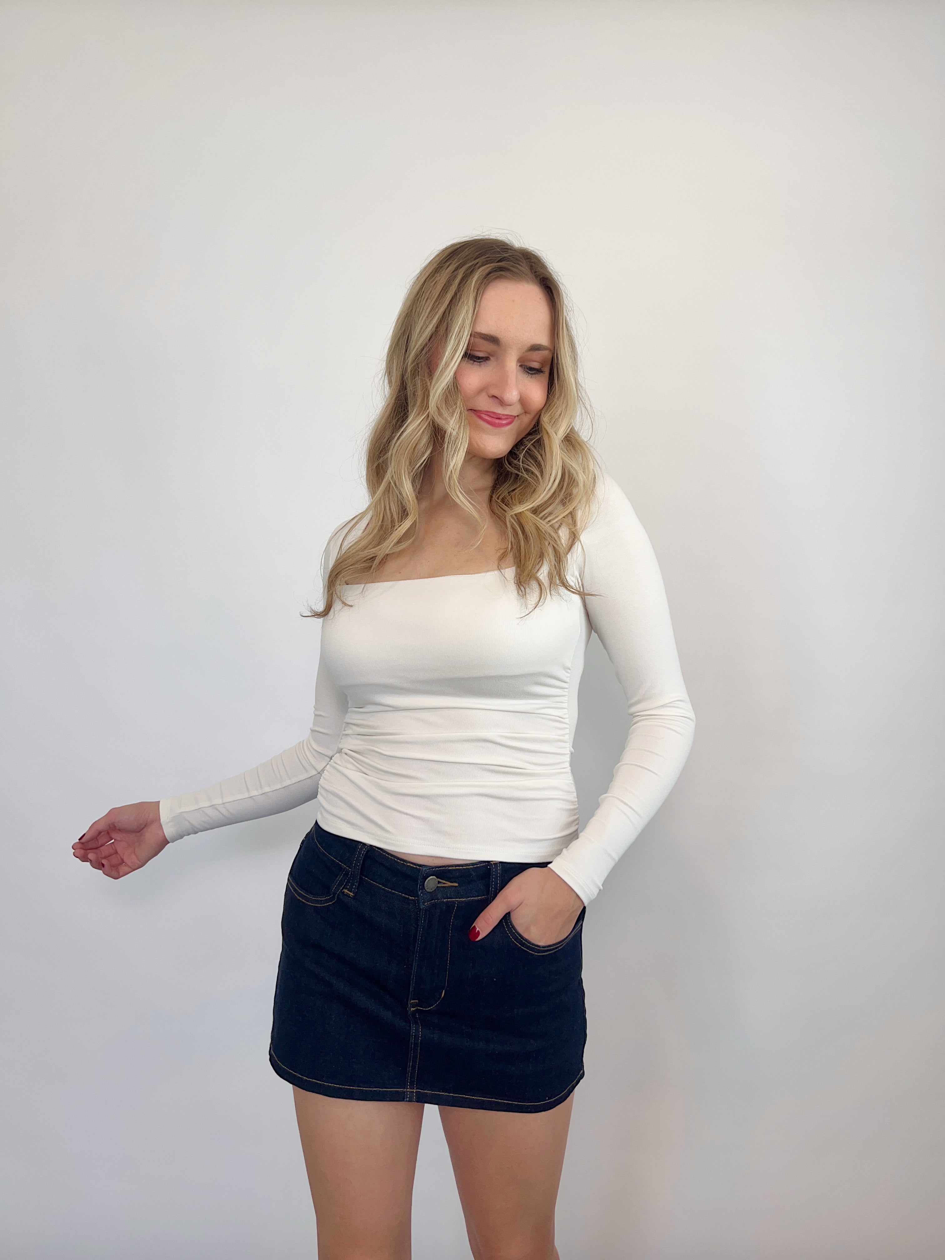 Ava Top- ONE LARGE LEFT – Sincerely, G Boutique