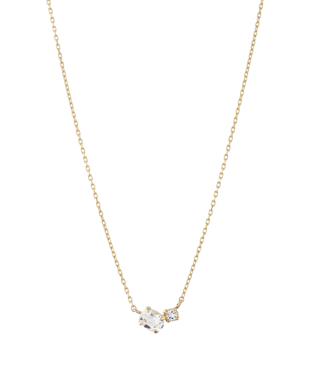 ANEMONE】【ギフトボックス付】ホワイトトパーズネックレス[K10