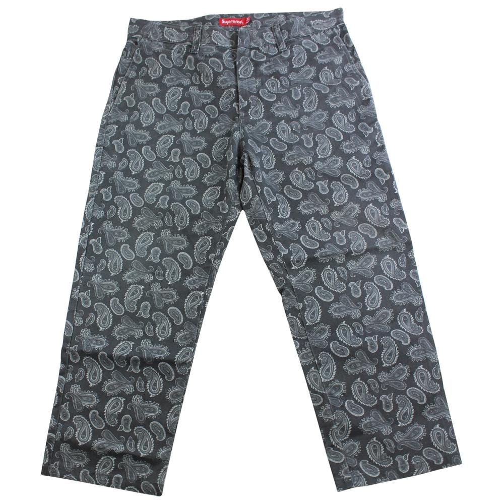 supreme paisley pants black – SARUGENERAL