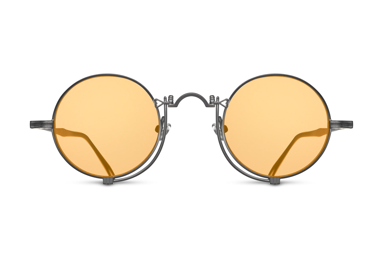 Matsuda | 10601H in Matte Black | Yellow Sunglasses - twelvesixtynine