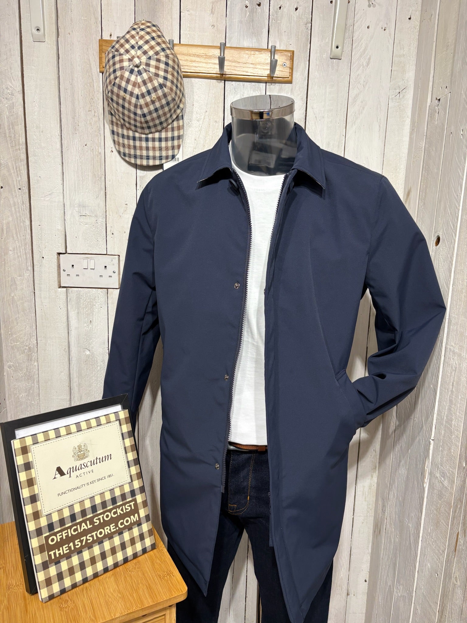 Aquascutum AW25 Primaloft Trench Coat - Navy (NEW FIT