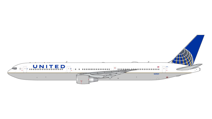 GeminiJets 【予約商品】767-400ER ユナイテッド航空 旧塗装 「post
