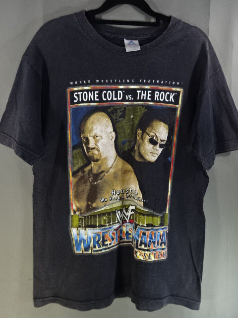 WRESTLEMANIA X-SEVEN(17) Tシャツ(WWF(2002) / ブラック) – 闘道館