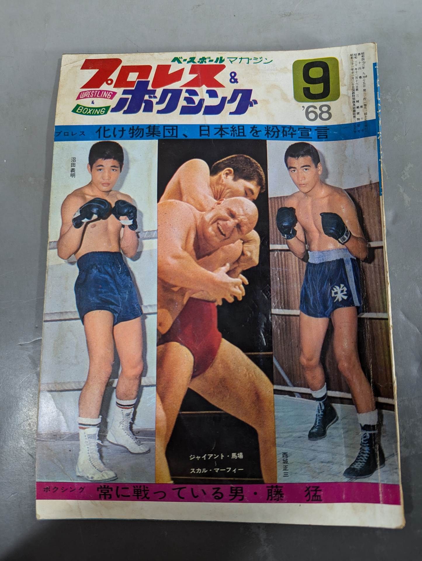 プロレス&ボクシング 1968年09月号 – 闘道館
