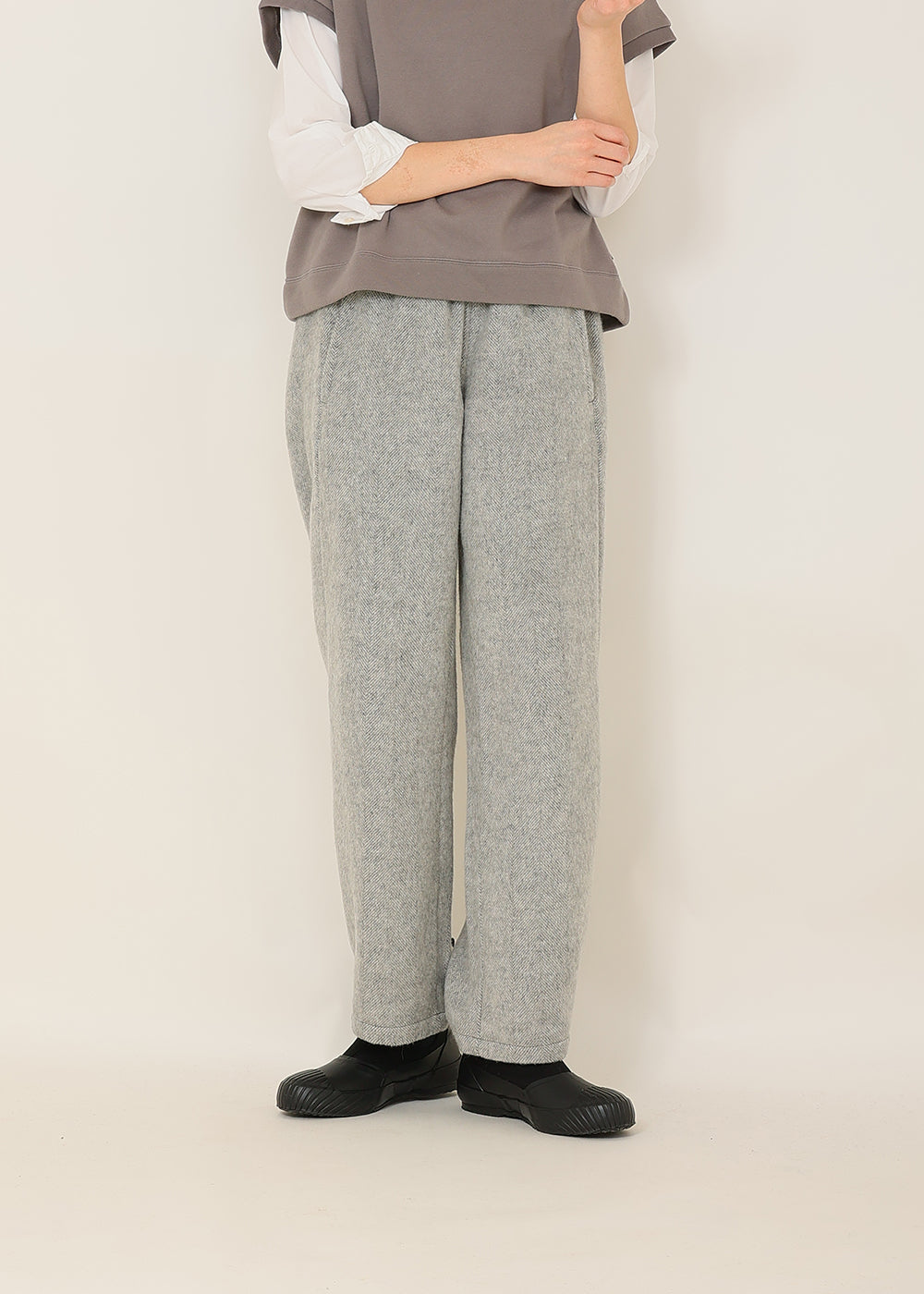 ウールビーバー ストレート パンツ│to touch