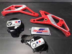 CBX400F サイドビュー / クラッチカバー / O＆Tバックステップ｜旧車