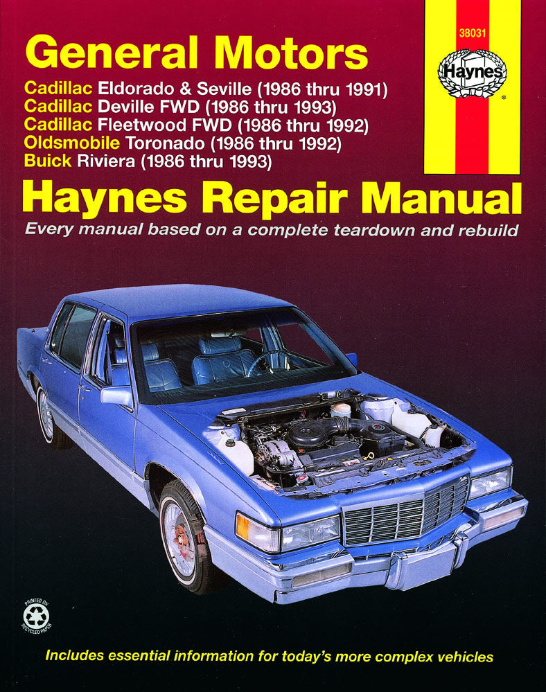 General Motors covering Cadillac Eldorado & Seville (86-91